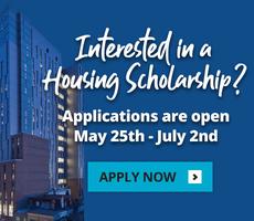 Interested in a housing scholarship? Applications Open. May 25th - July 2nd, 2026.