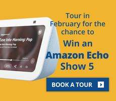 Tour in February for a Chance to Win a Amazon Echo Show 5