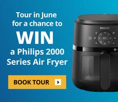 Tour in June for a Chance to Win a Phillips 2000 Series Air Fryer!