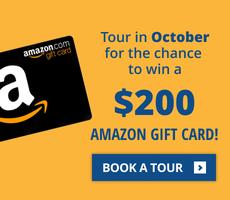 Tour in October for the chance to win a $200 Amazon gift card.